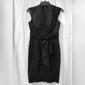 Black Anne Klein Tie Front Dress